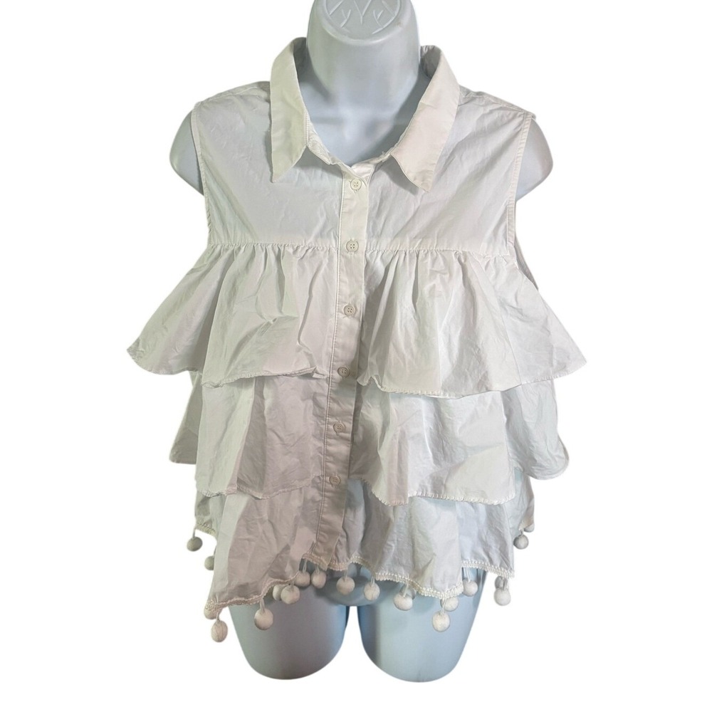 Gianni Bini button down‎ sleeveless top